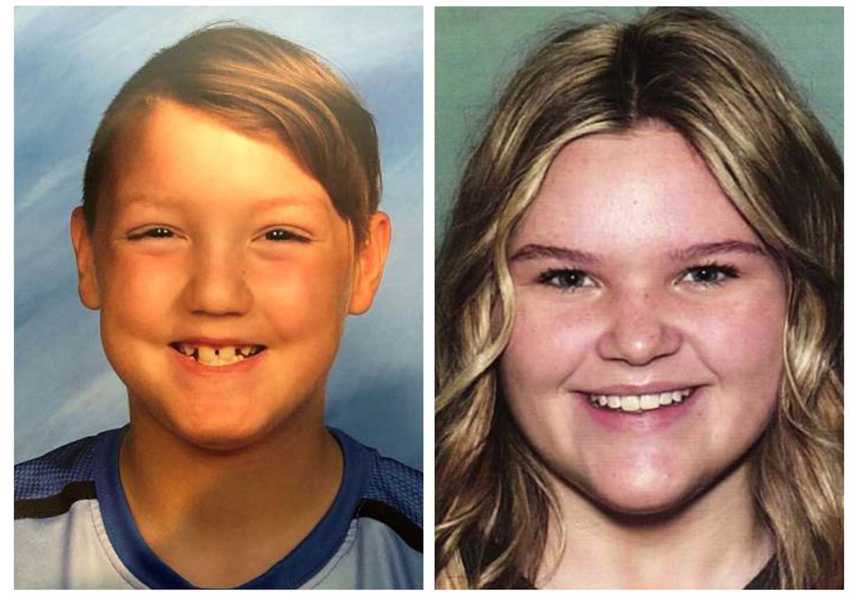 This combination of undated file photos released by the National Center for Missing & Exploited Children show missing children Joshua "JJ" Vallow, left, and Tylee Ryan. An Idaho jury on Friday convicted their mother, Lori Vallow Daybell, of their murder murders and that of a romantic rival.